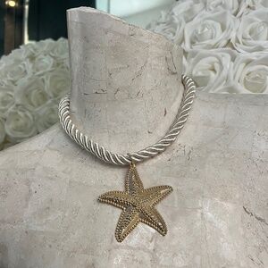 Starfish rope necklace